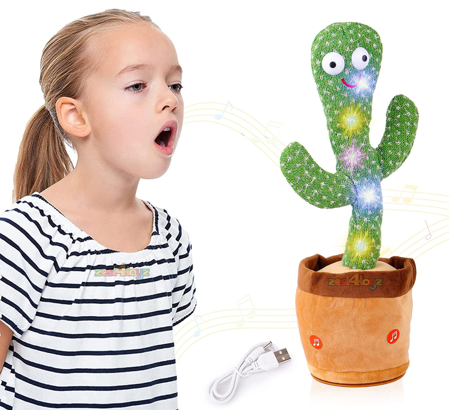 LED Musical Dancing & Mimicry Cactus Toy