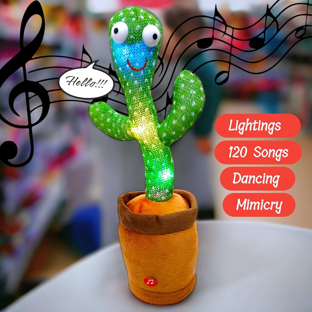 LED Musical Dancing & Mimicry Cactus Toy